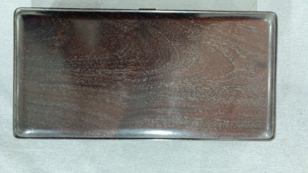 文房木器紫檀木拜铁盒