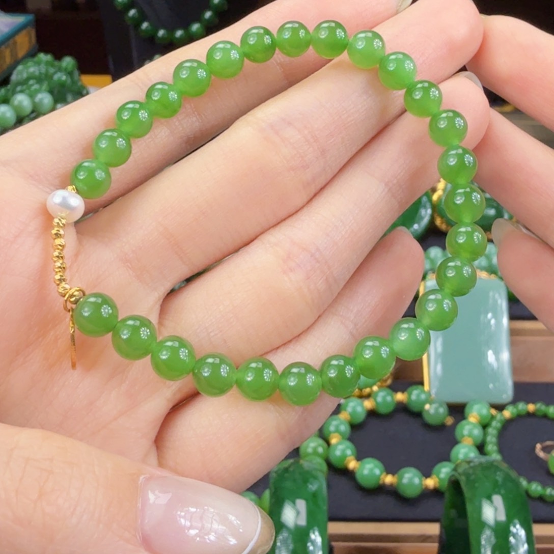 和田玉（碧玉）手串未镶嵌