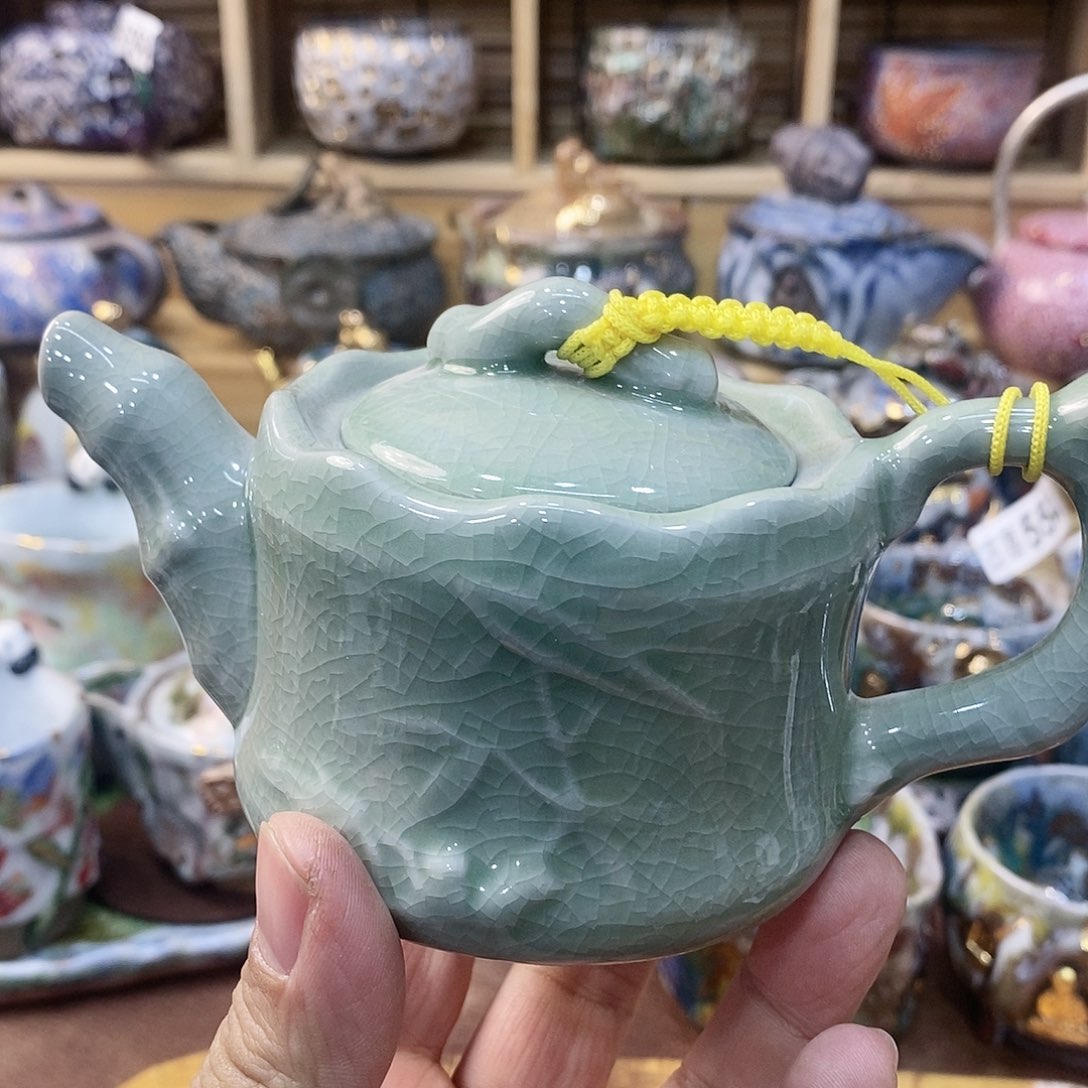 瓷片粗陶志野柴柴茶器