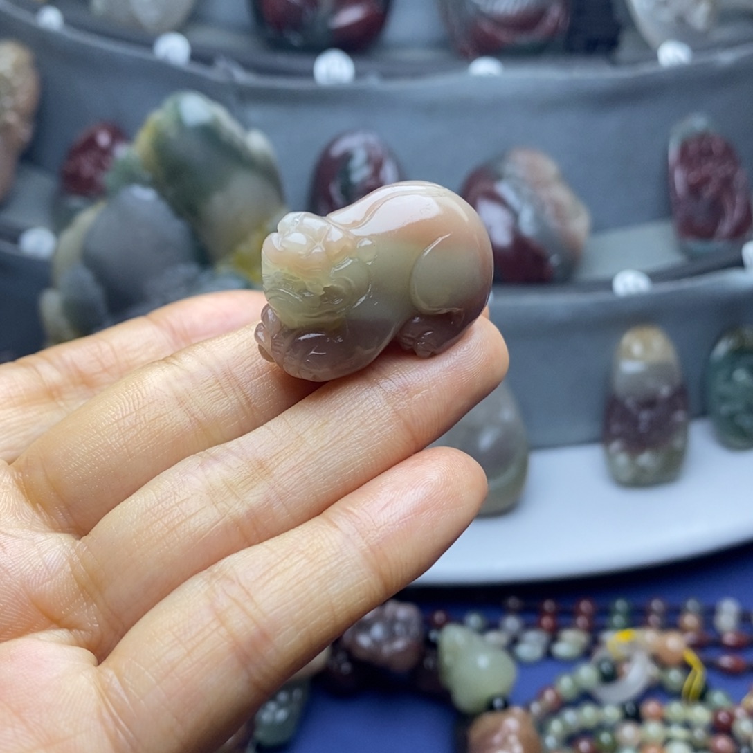 玛瑙/玉髓未镶嵌吊坠(不含链)