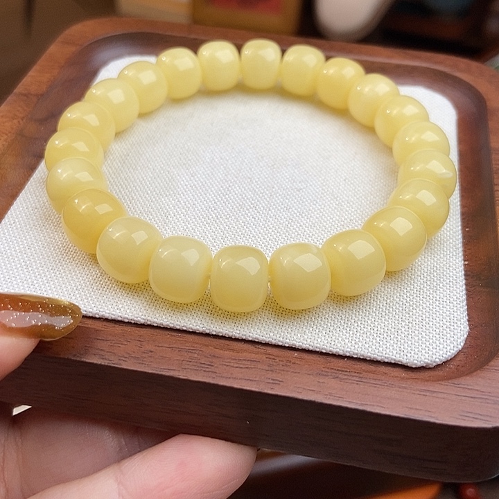 水***y蜜蜡未镶嵌手链天然琥珀蜜蜡手串