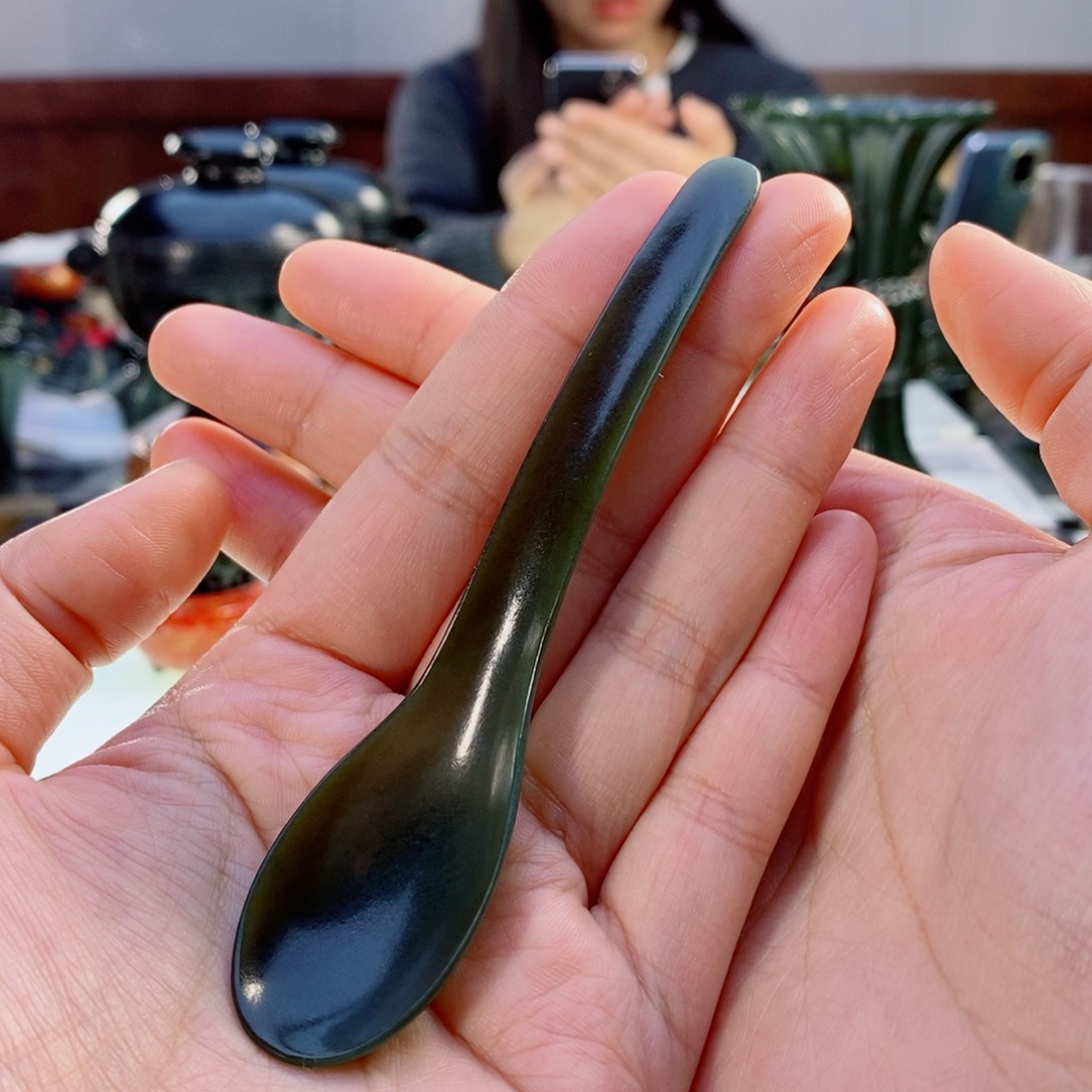 和田玉（青玉）挂件未镶嵌