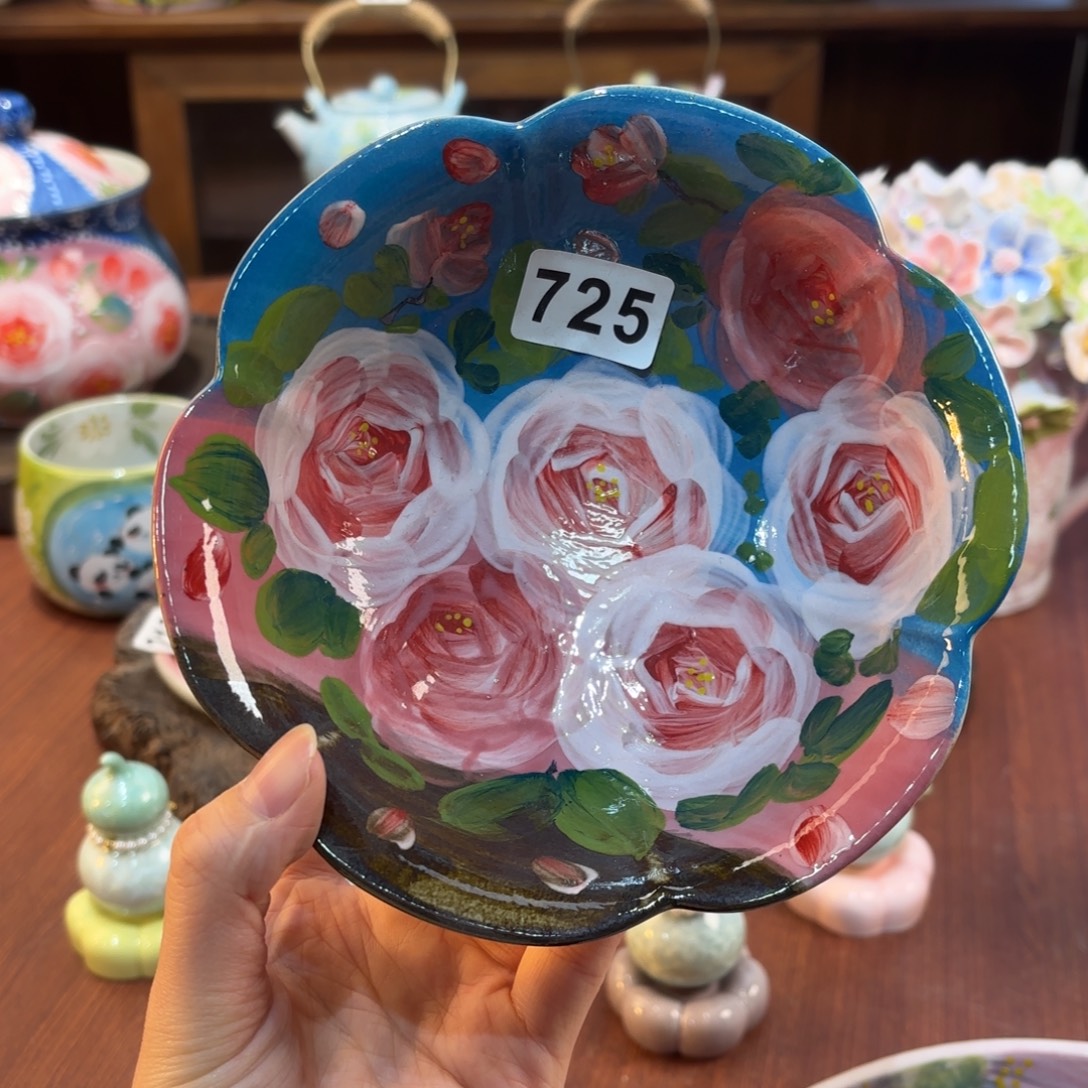 景德镇手绘高温釉下彩陶瓷茶具