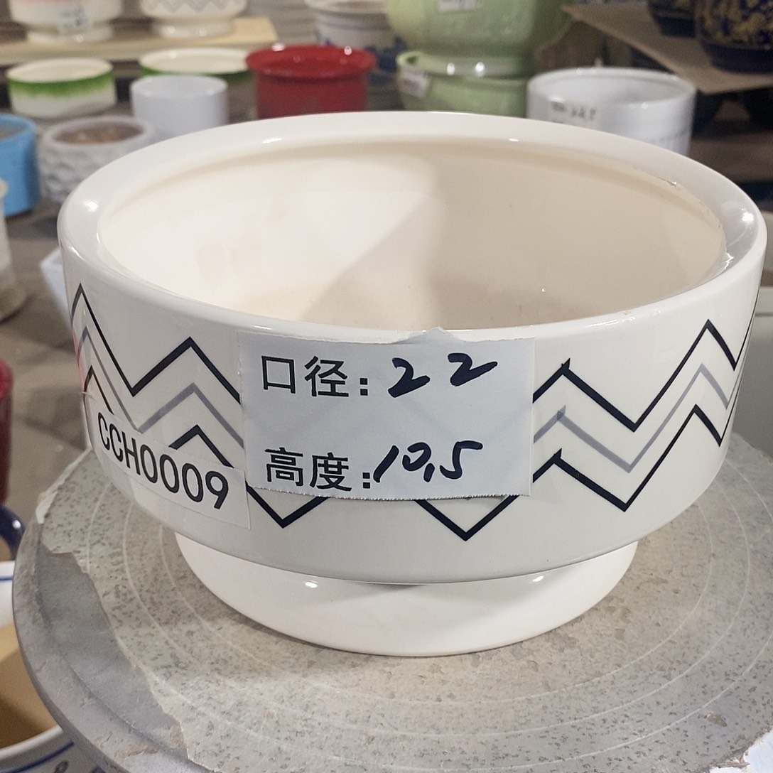 【闪购商品】陶瓷微瑕花盆-CCH009-1个中号