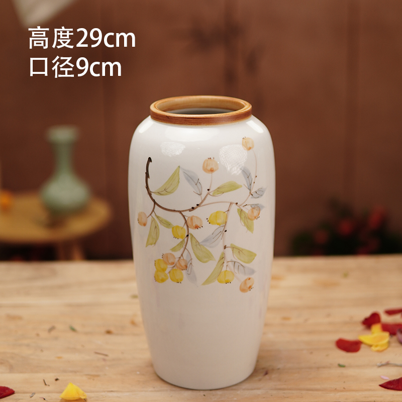 【景德镇花瓶】景德镇产地直发简约大气花瓶客厅插花摆件桌面摆放