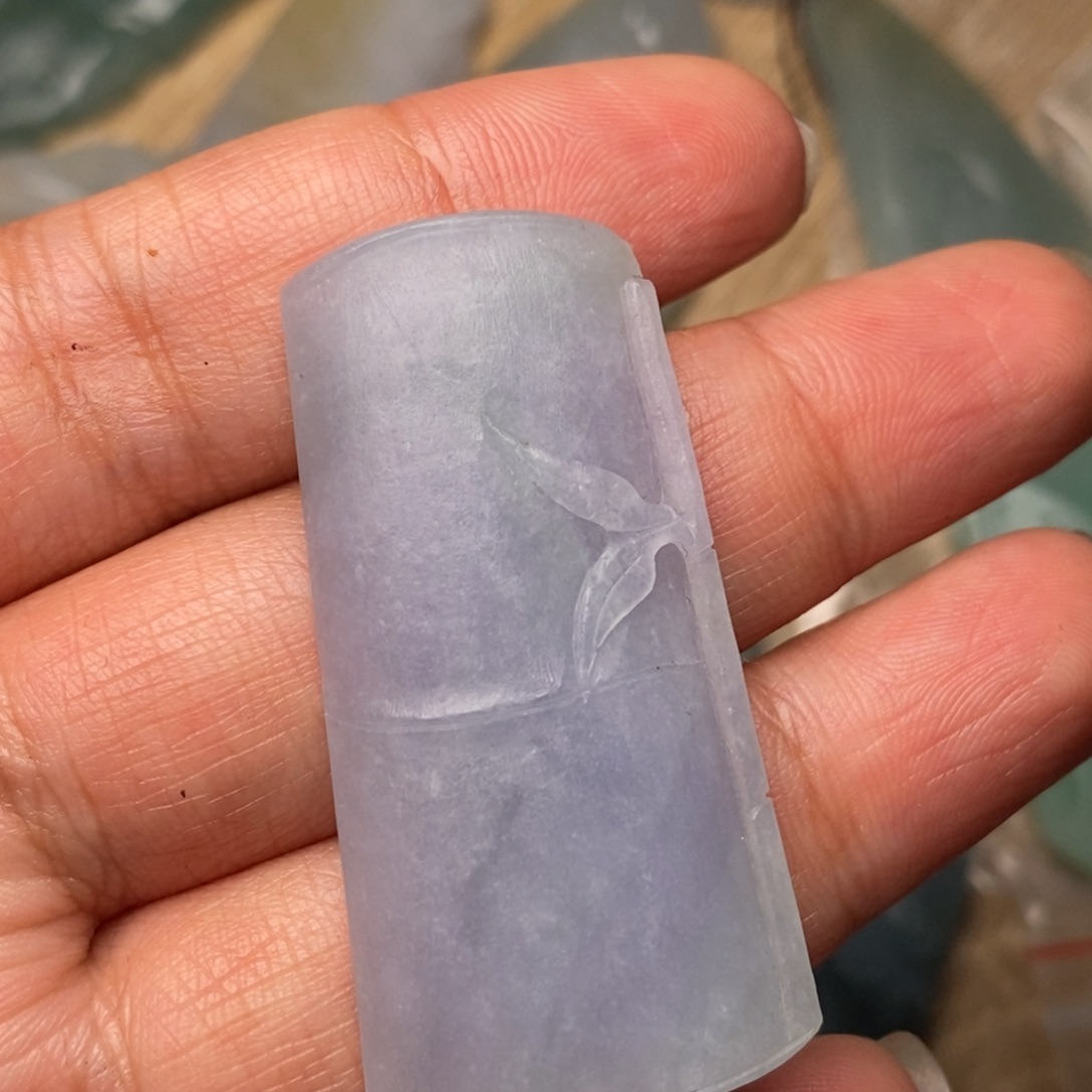 翡翠未镶嵌颈饰毛货节节高升