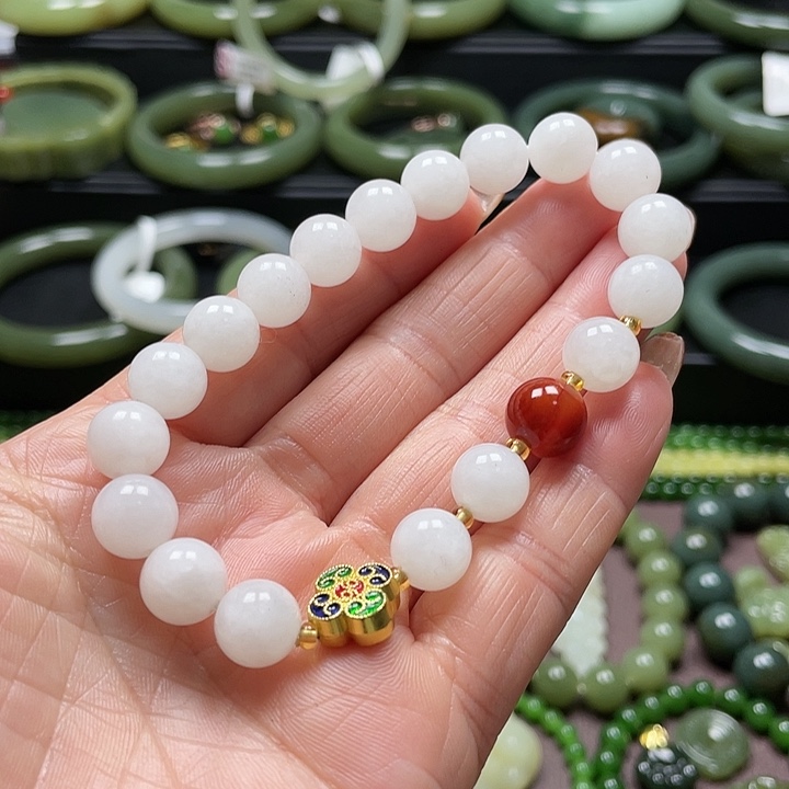 和田玉未镶嵌手链