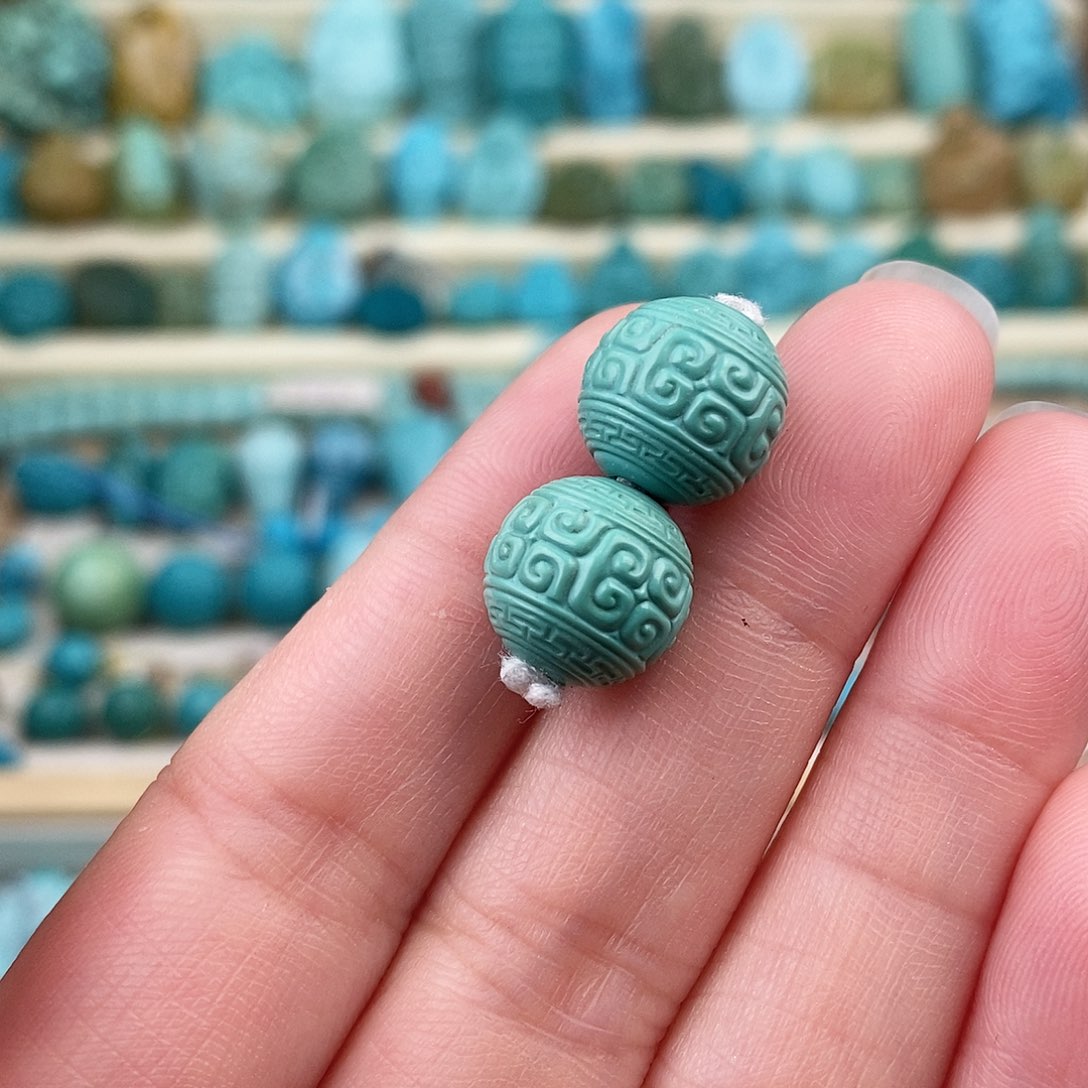 未镶嵌绿松石珠宝奇石11.5