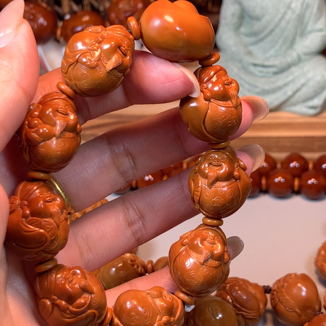 手串/手链橄榄核1***…橄榄核八大财神