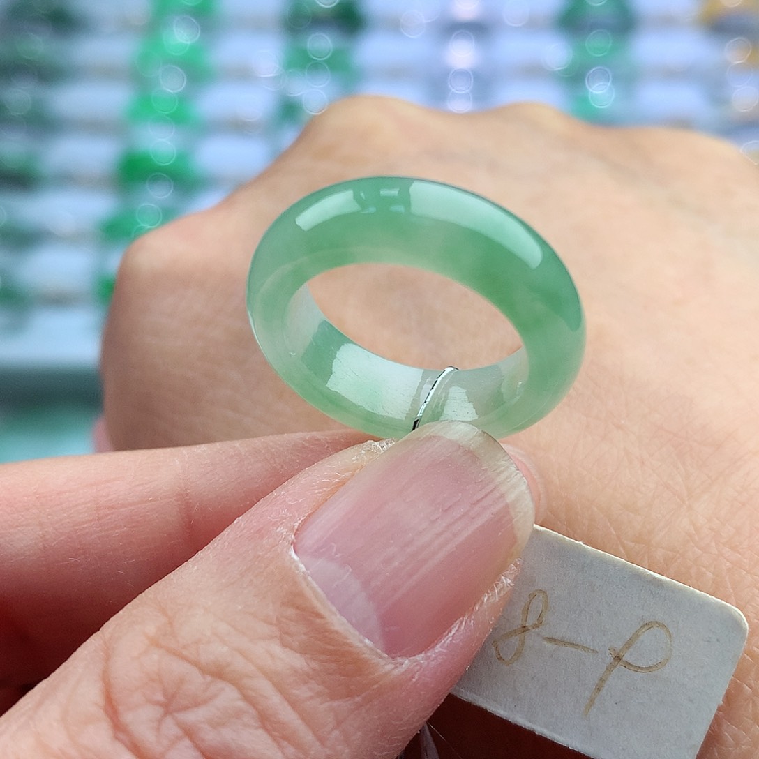 未镶嵌戒指翡翠8-9号