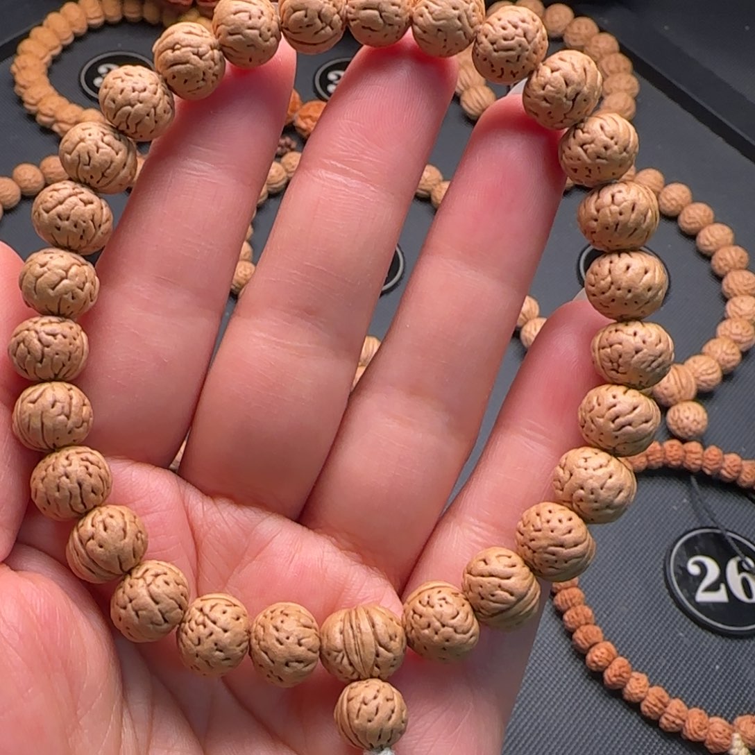 桃核手串桃核磨盘脐中脐