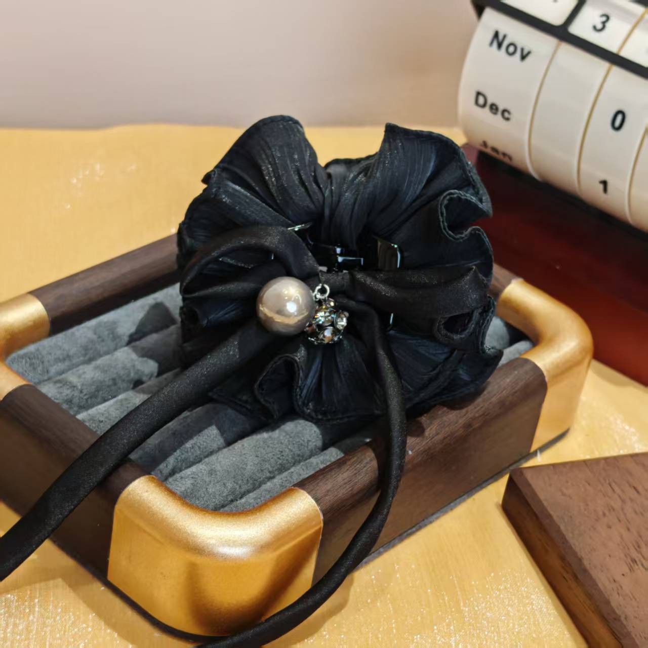 芙奈琪00276森系欧美风抓夹日韩发夹黑色抓夹