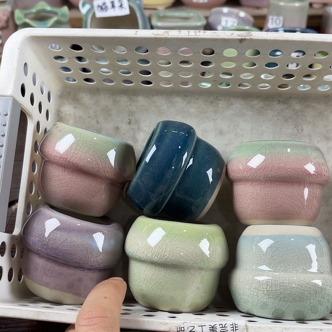 红陶量货/口4.5-5.5高深浅搭配发6