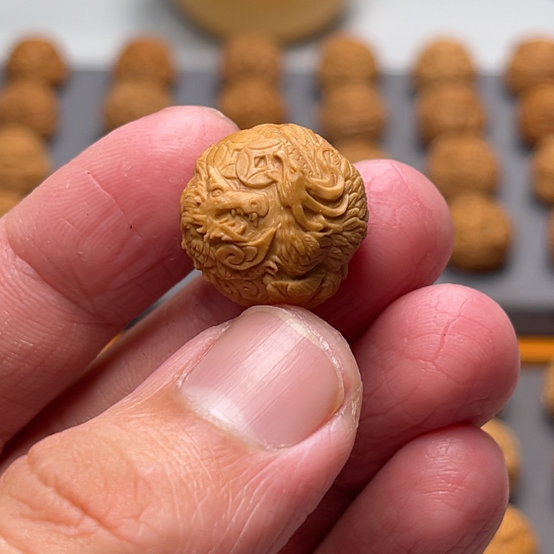 猴头核桃吊坠四大神兽