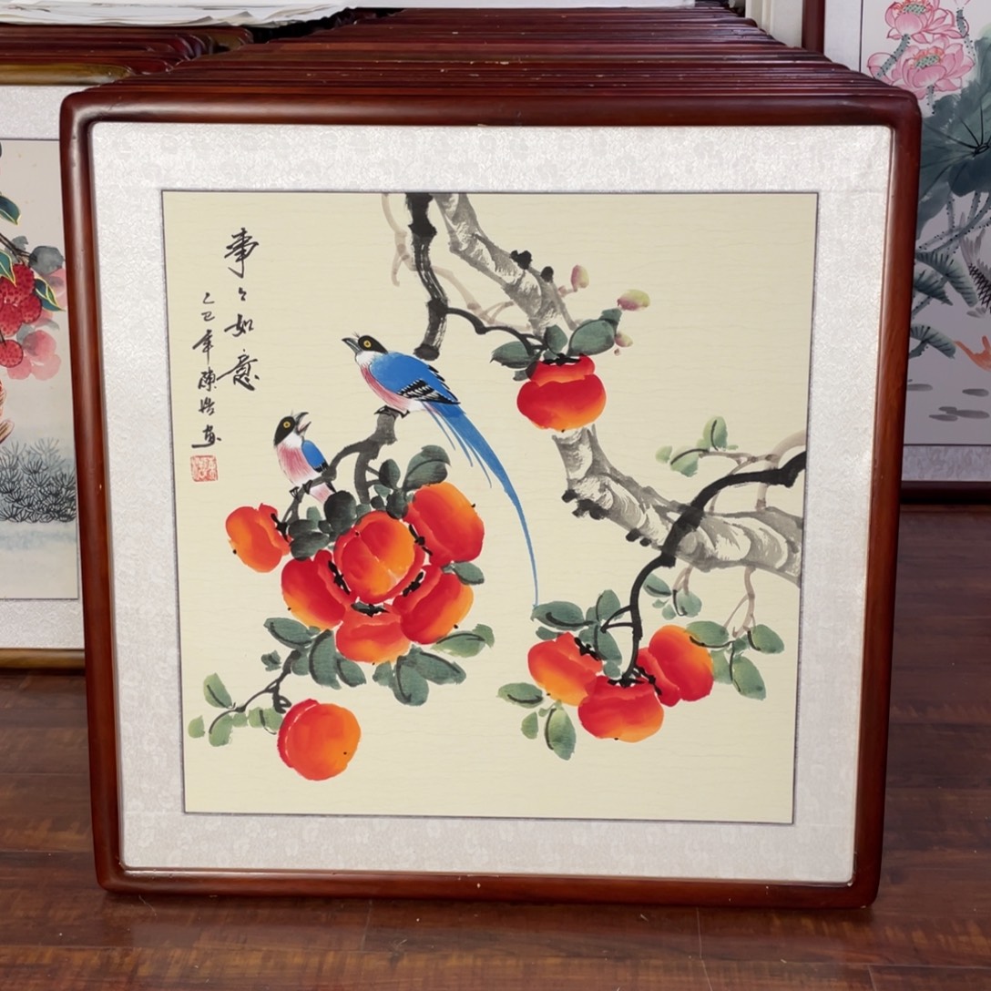 国画带框尺寸63*63厘米