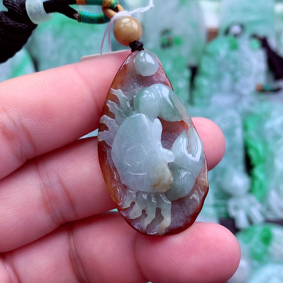 翡翠未镶嵌吊坠(不含链)