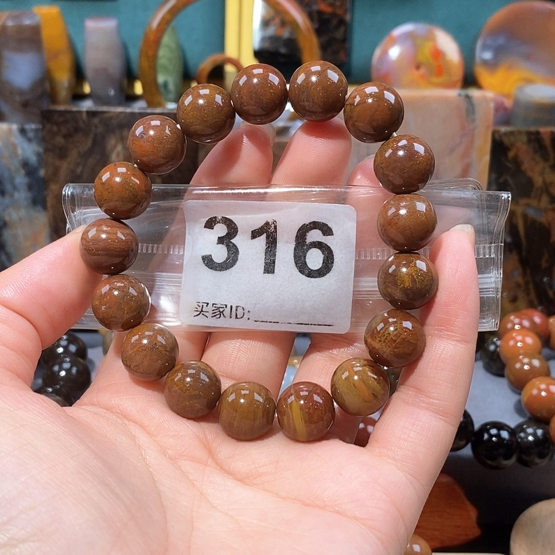 硅化玉天然北票硅化玉手串未镶嵌天然北票硅化玉手串