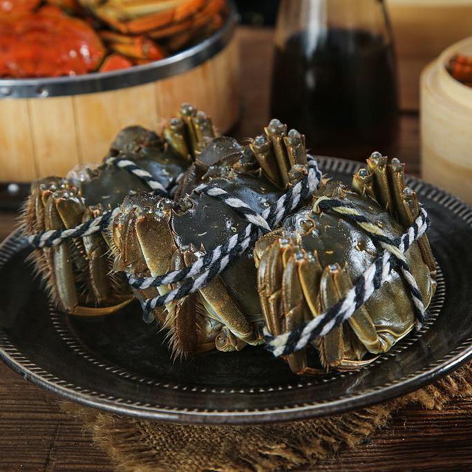 【活蟹】6.5-6.2两公蟹+5.5-5.2两母蟹 8只 巨无霸 江苏精品大闸蟹 顺丰京东空运