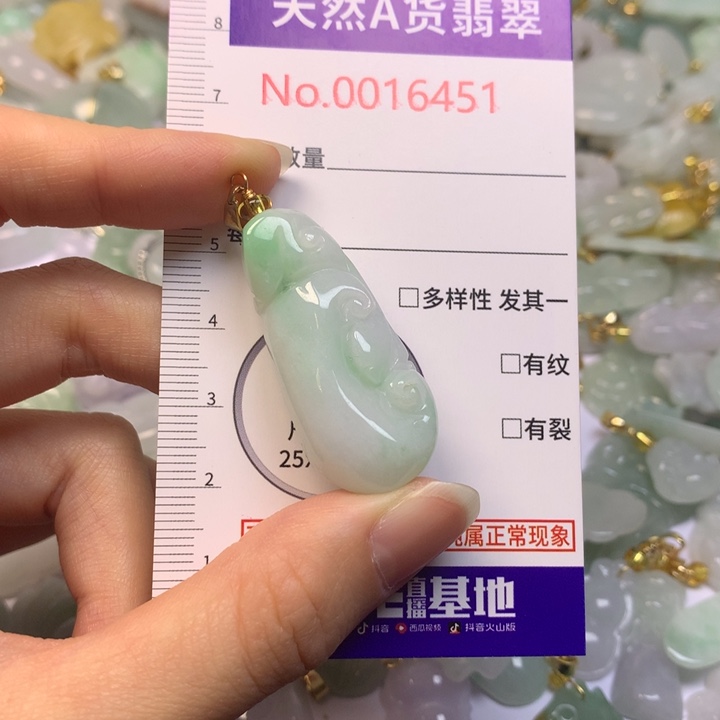 翡翠未镶嵌吊坠(不含链)