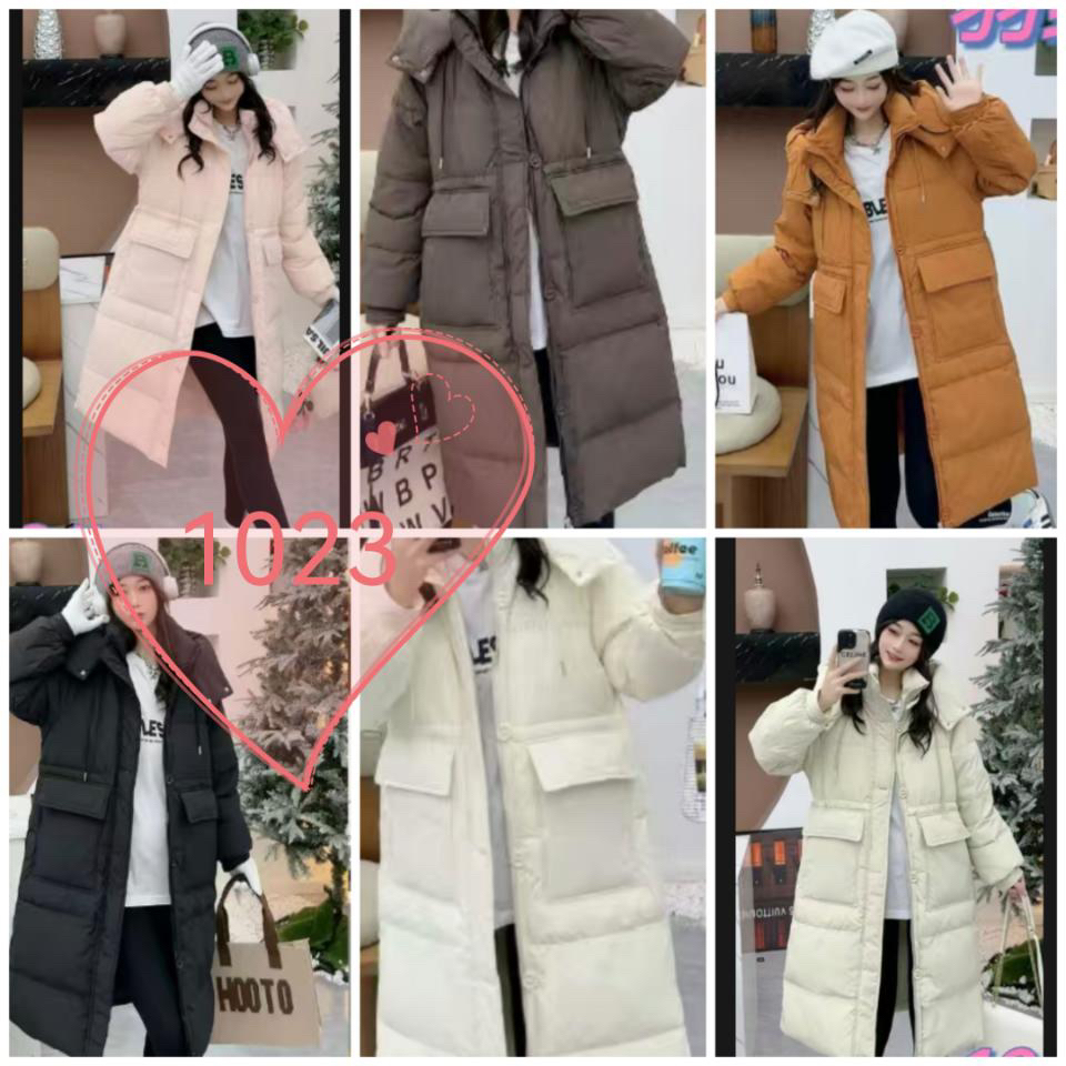 1023羽绒服冬季女2025新款中长款宽松时尚洋气长款过膝女