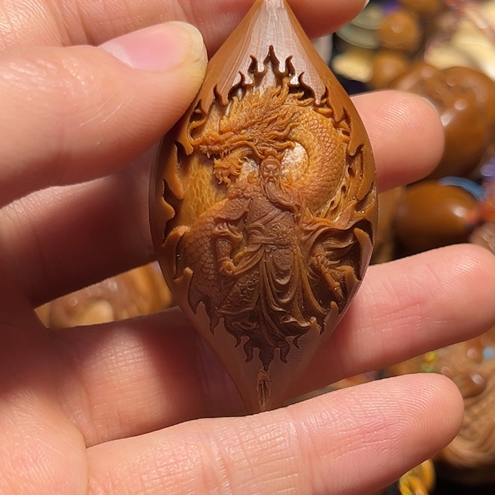 橄榄核手串/手链大榄关公