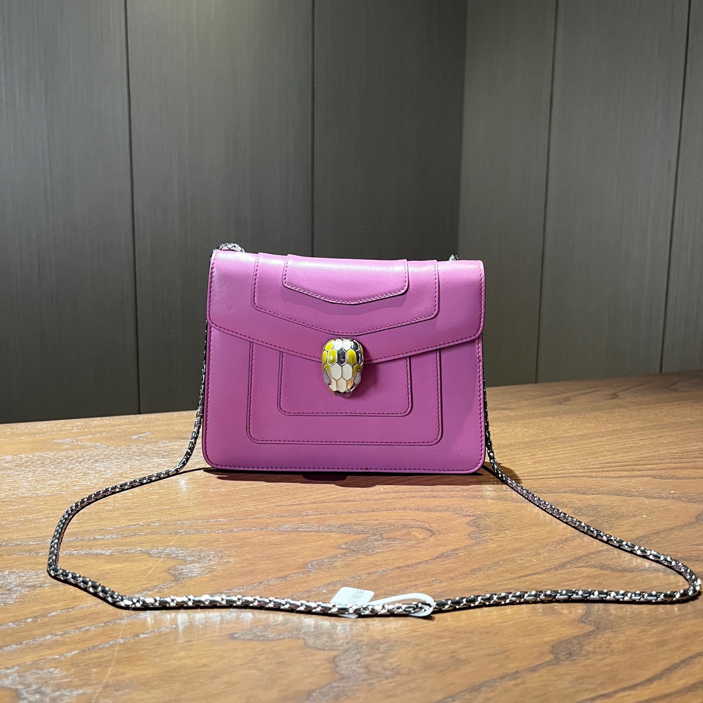 99新 BVLGARI/宝格丽 Bvlgari宝格丽 蛇头链条包 尺寸20×15