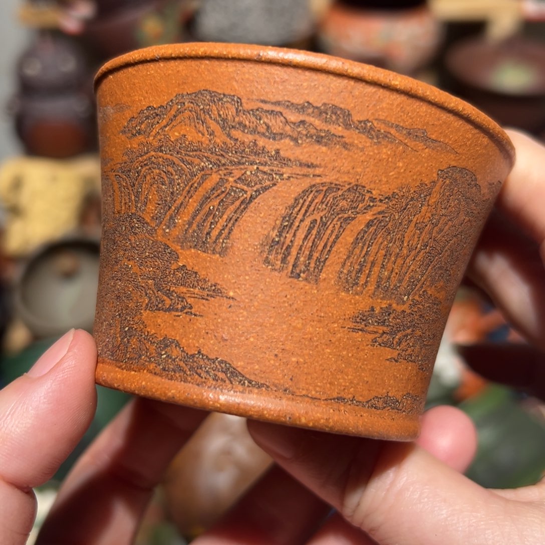 紫砂茶杯宜兴紫砂主人杯