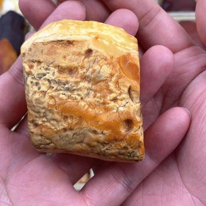 定制琥珀未镶嵌白蜜蜜蜡裸石