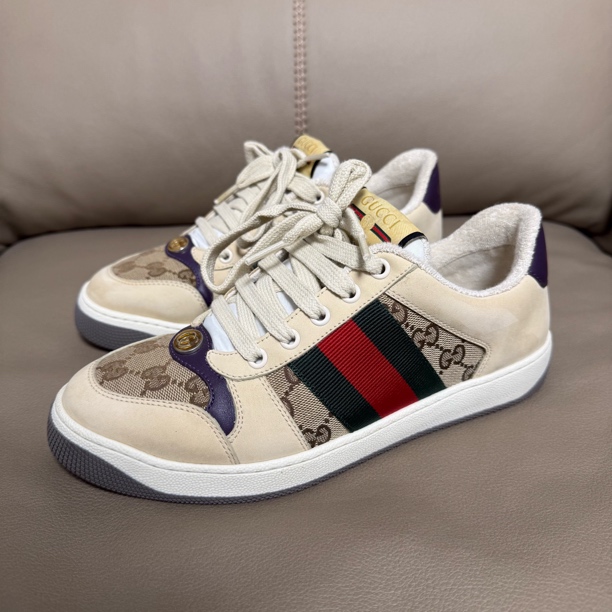 99新 GUCCI/古驰 39码/99新/gucci脏脏鞋乌木色