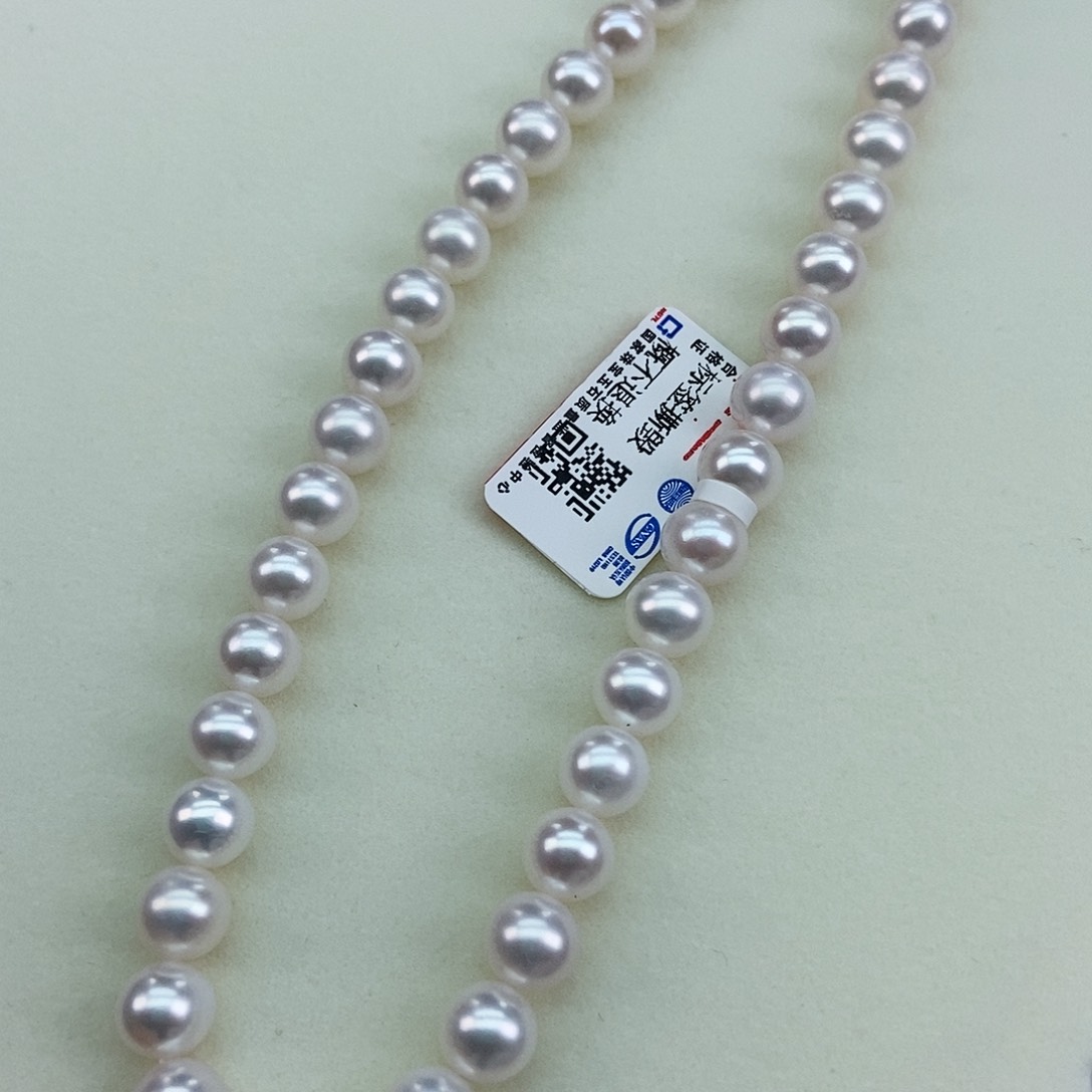 淡水珍珠7/8正圆极强绸缎光几乎无暇毕业银S925镶嵌