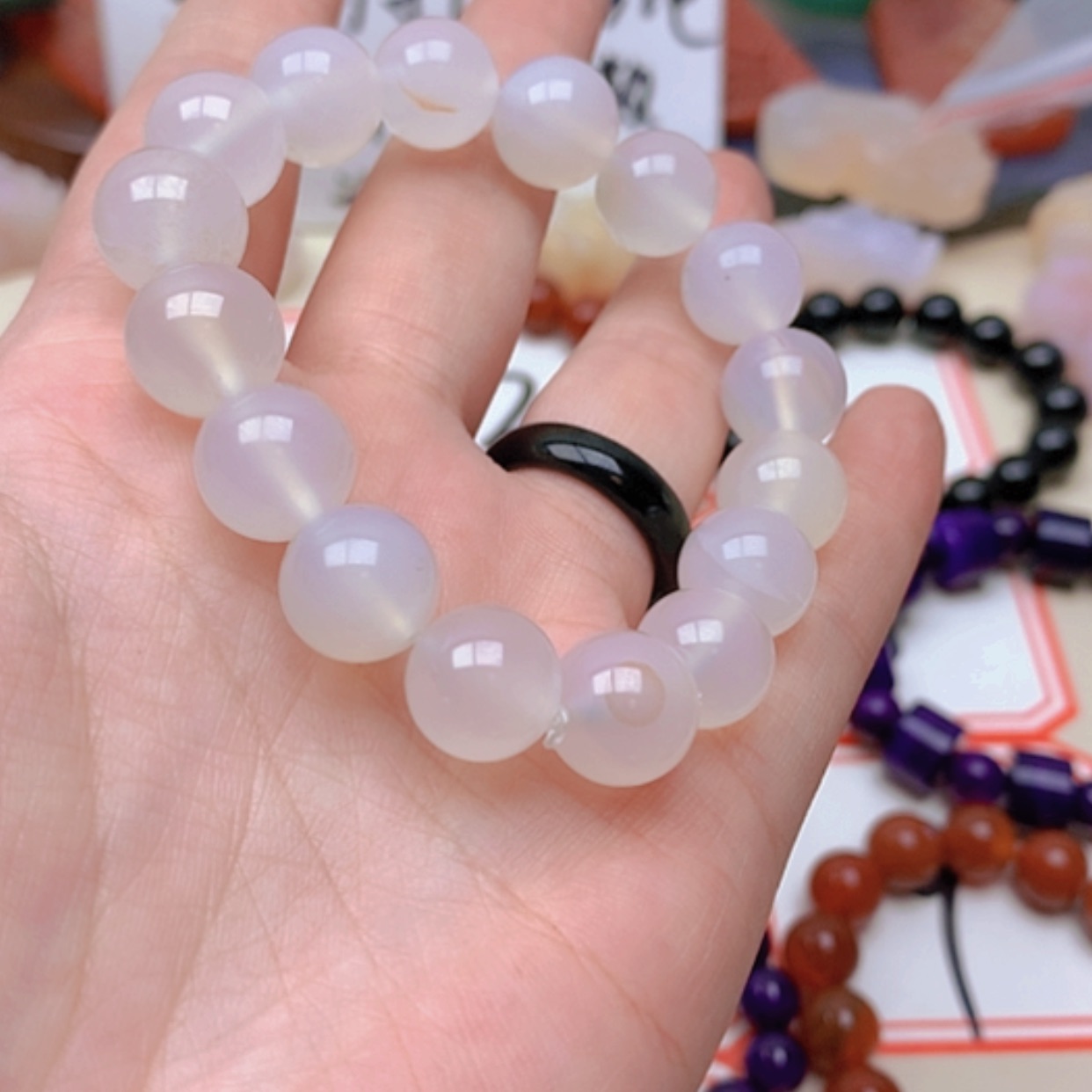 【闪购商品】玛瑙/玉髓未镶嵌珠宝半成品曾**时