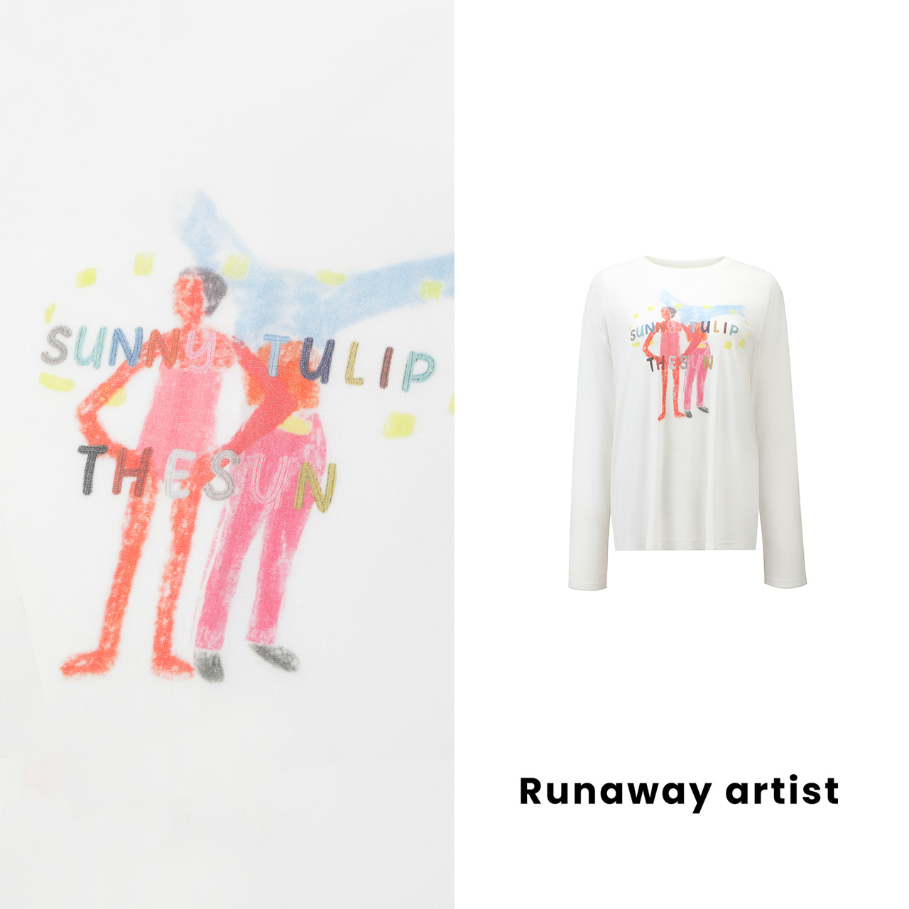 Runaway artist l 设计师品牌 | 彩色小人T恤TY20251030