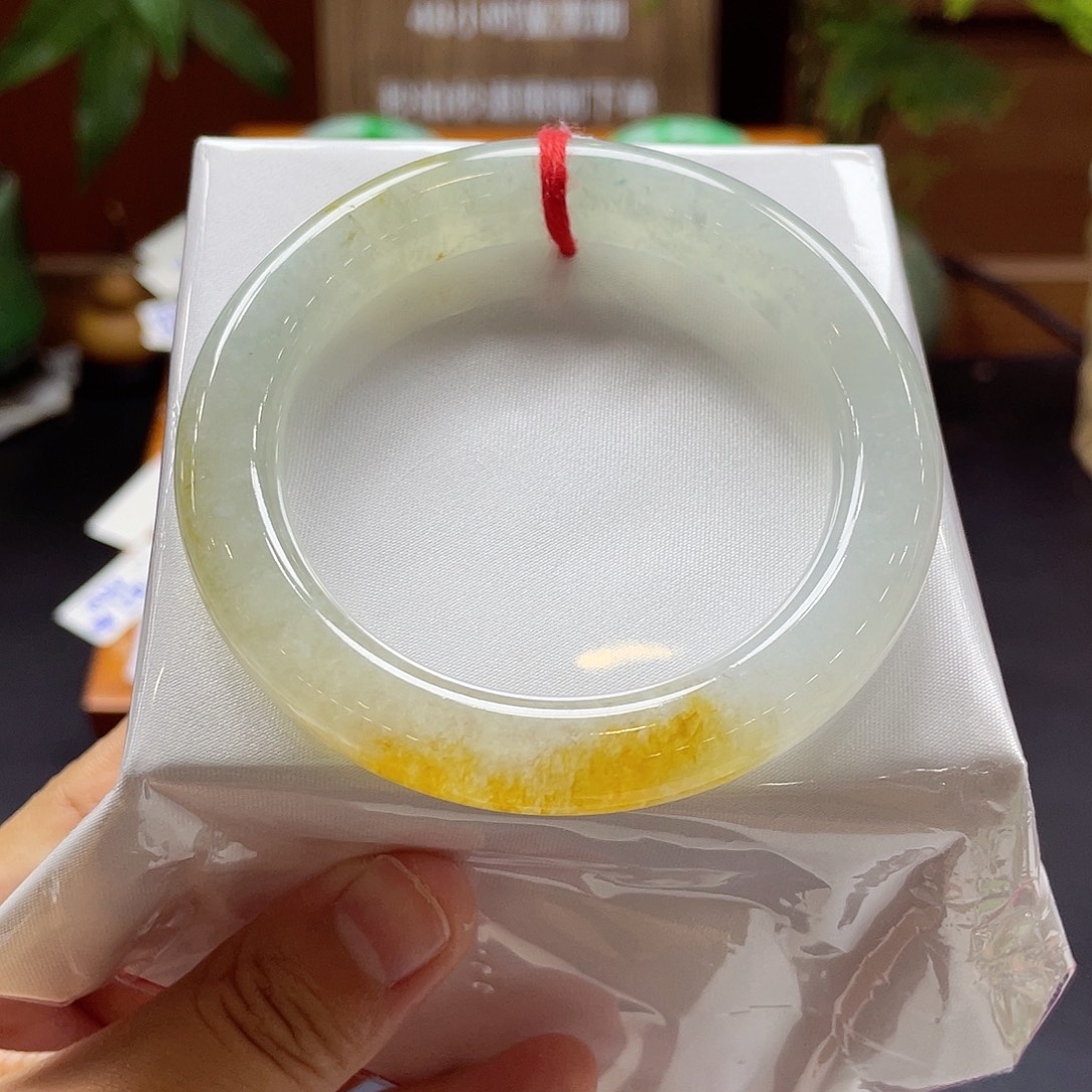 翡翠未镶嵌手镯23 号链接