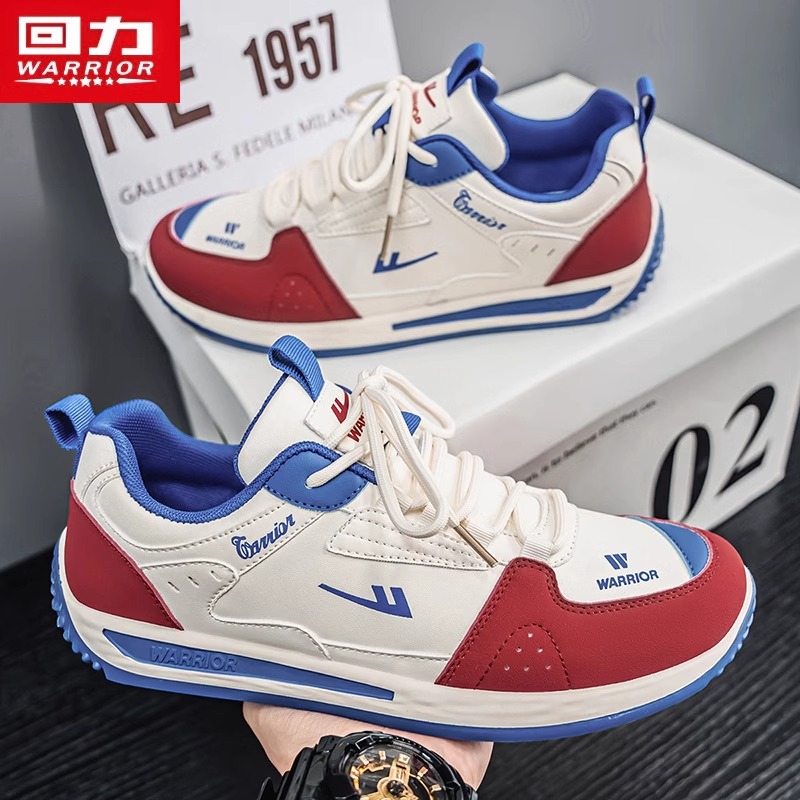 回力男鞋2025春季新款百搭男士运动休闲鞋时尚皮面软底阿甘潮鞋男