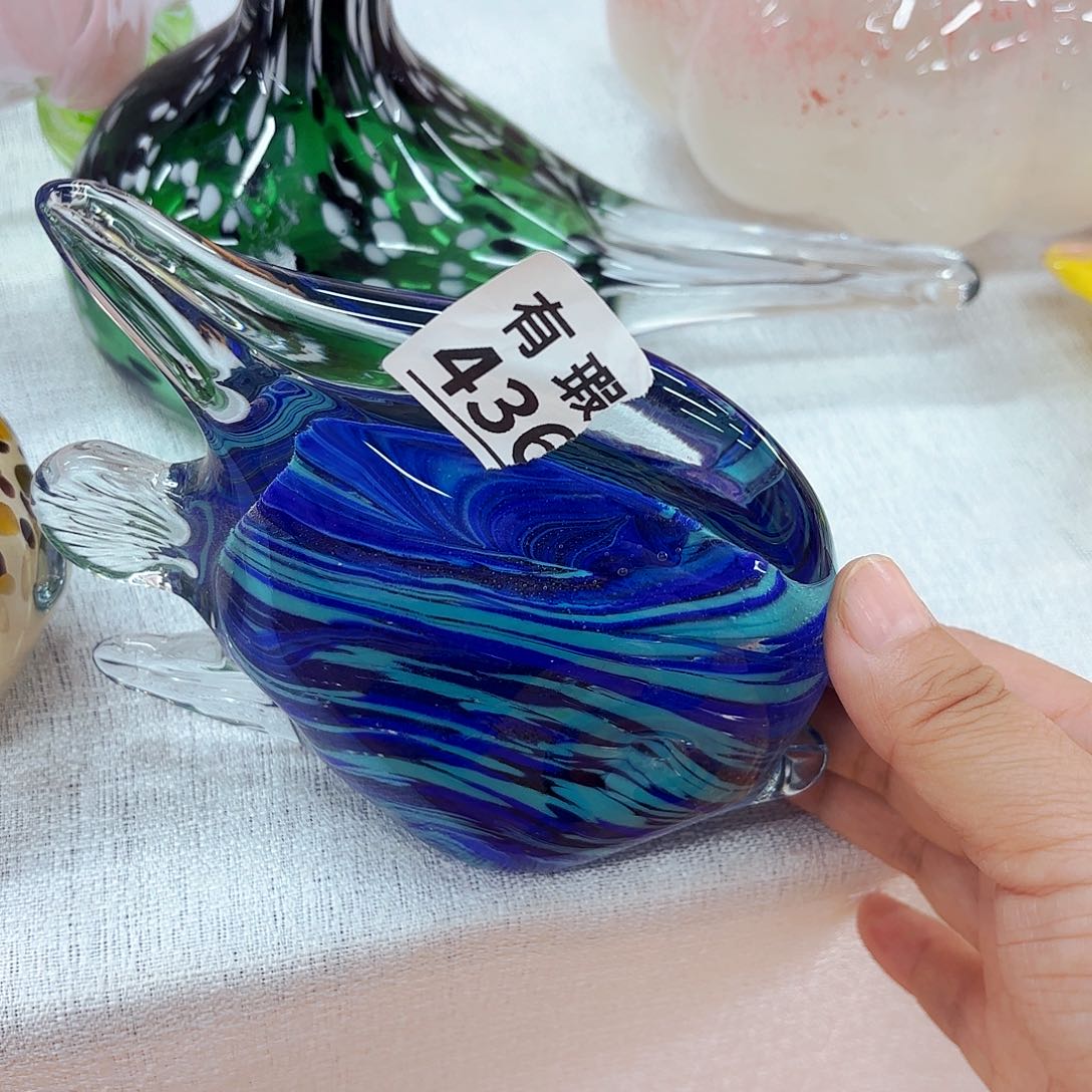 436有瑕安妮家居琉璃花瓶摆件