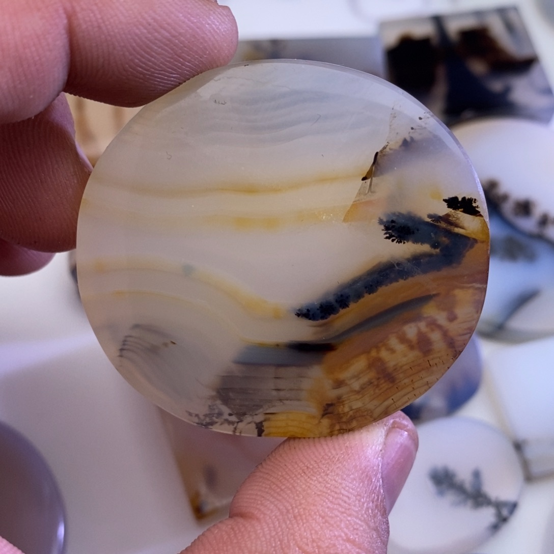 玛瑙/玉髓牌子足银镀金镶嵌