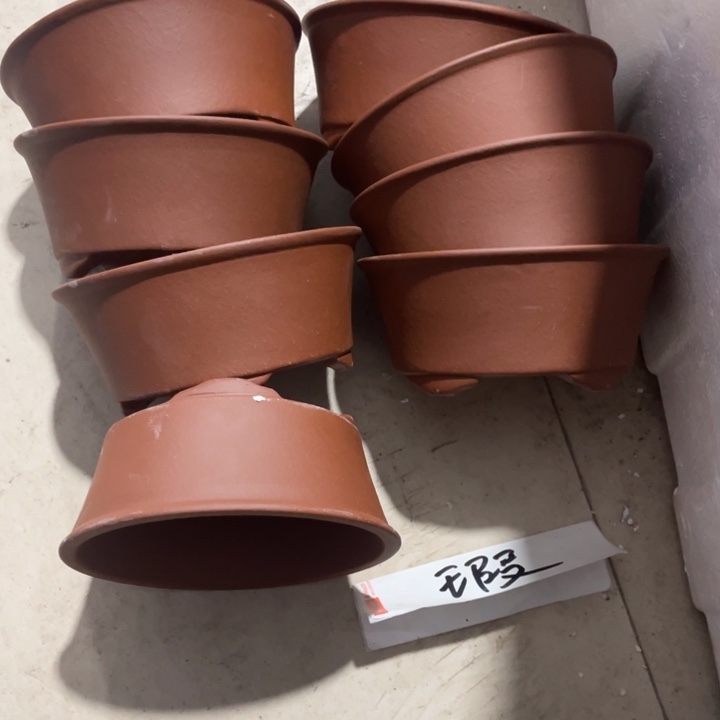 紫砂花盆紫砂花盆口15高7