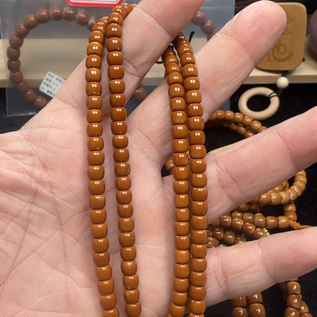 橄榄核手串老挝脖挂微花极限弧5.6福利