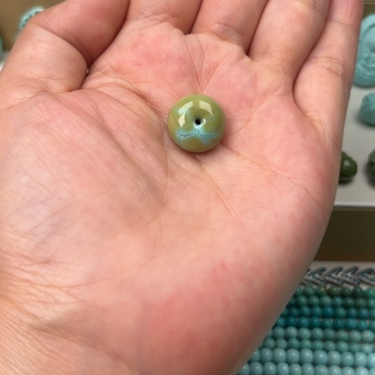 绿松石未镶嵌平安扣