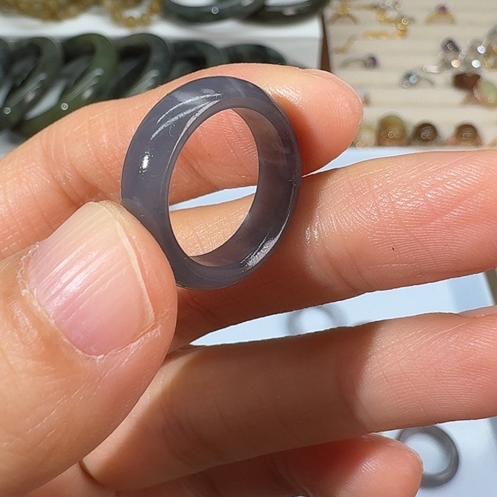 和田玉未镶嵌戒指16.1内径51