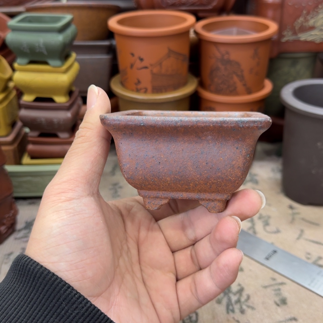 紫砂花盆宜兴紫砂正品7x4