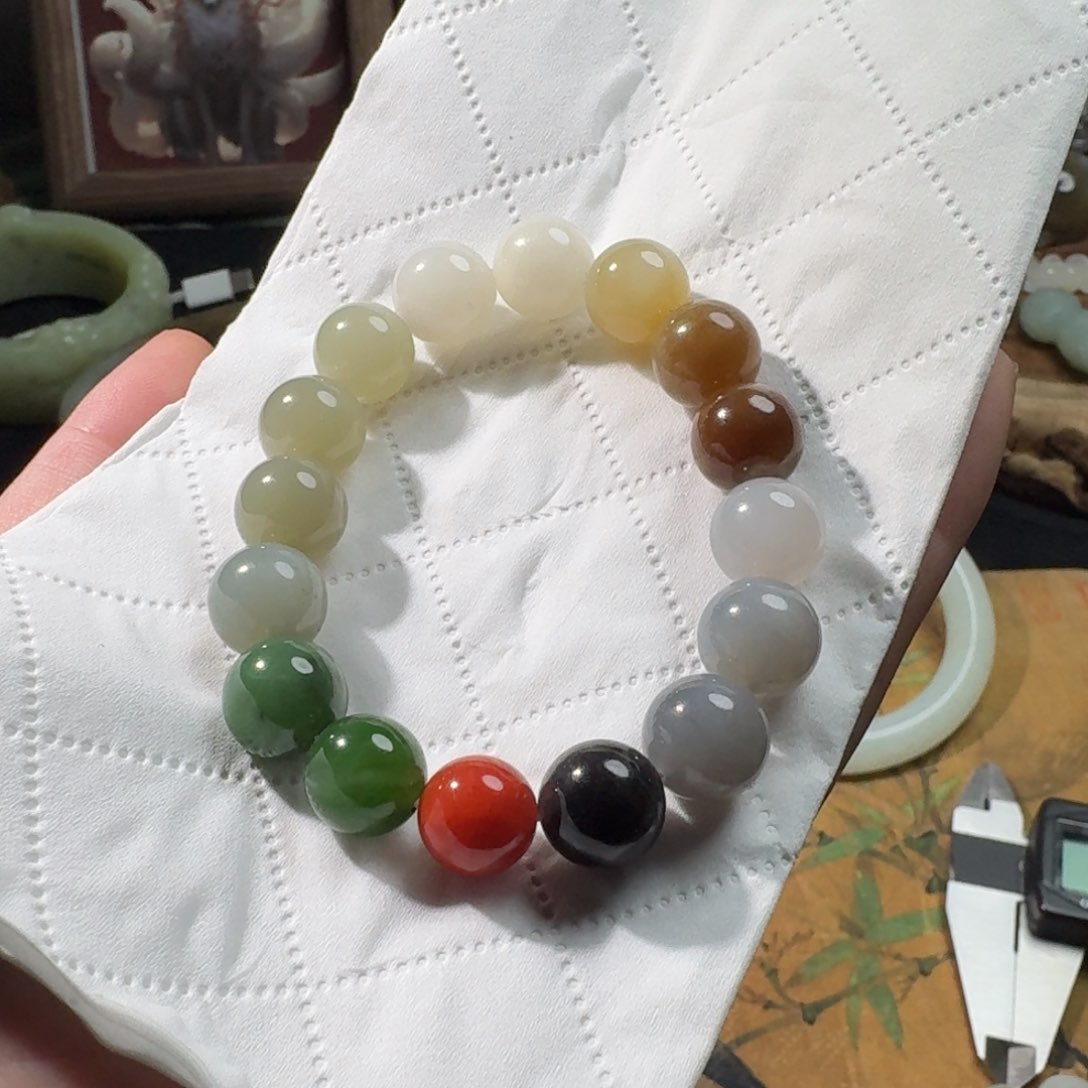 和田玉手串未镶嵌