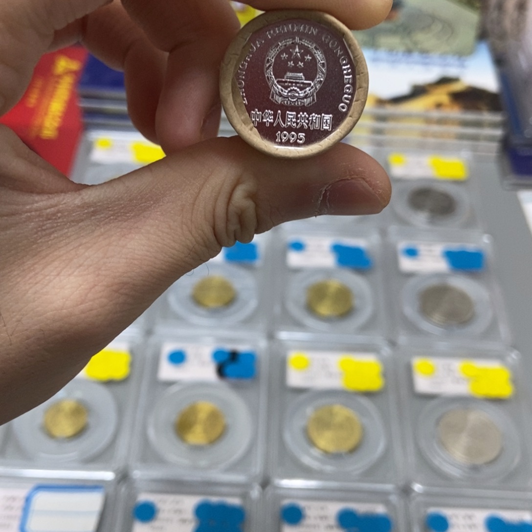 其他普通金属95年菊花一角整卷50枚评级68