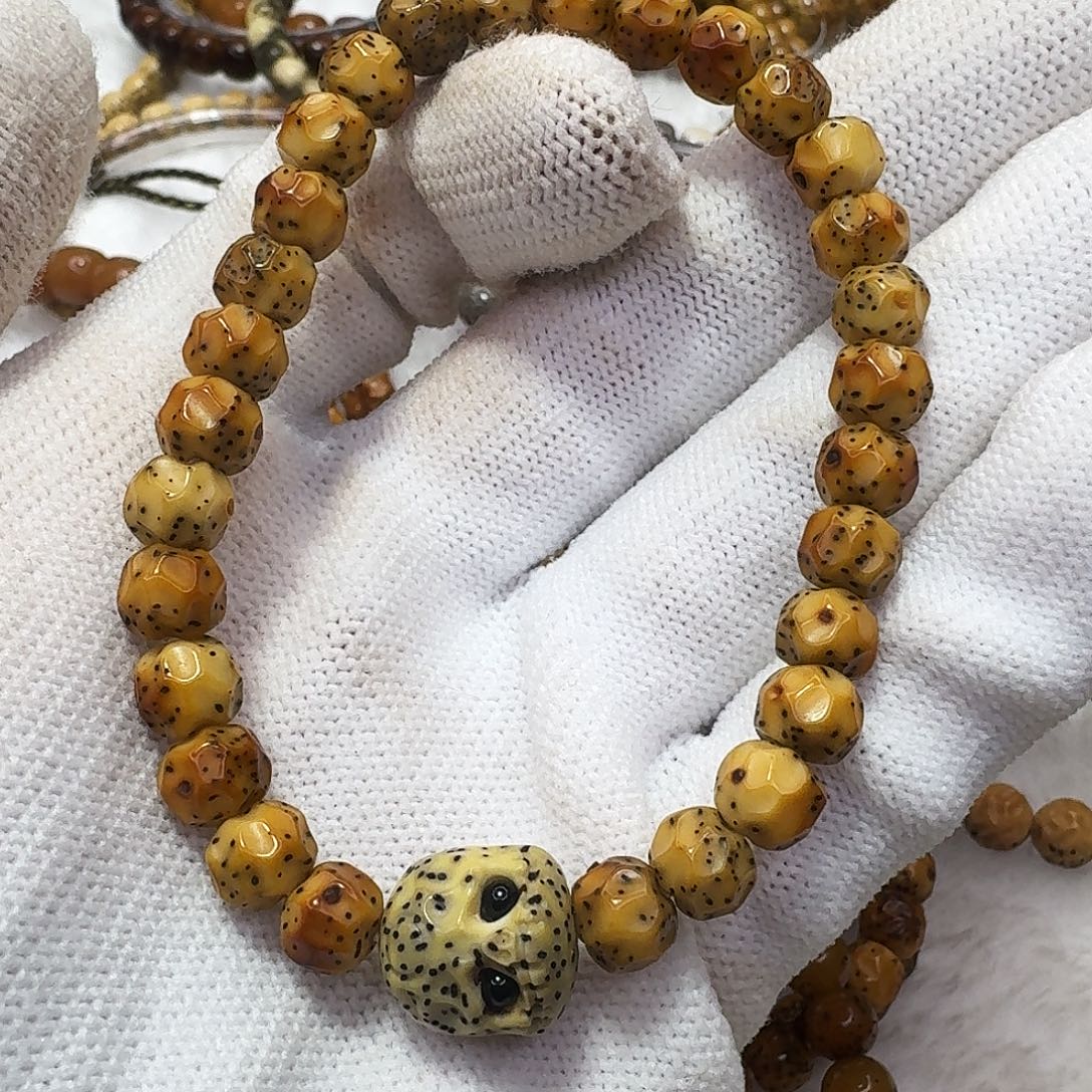 星月菩提吊坠8改月朗星稀古铜