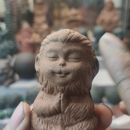 泥塑五季养生香小猴子香塑一尊福利款福利价微瑕