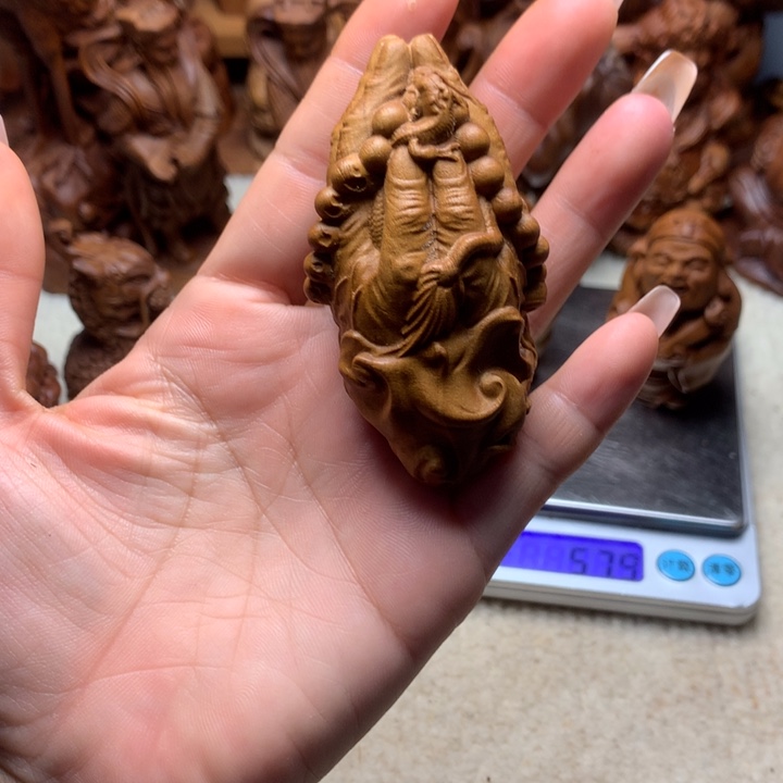 檀香木其他老山檀香手把件