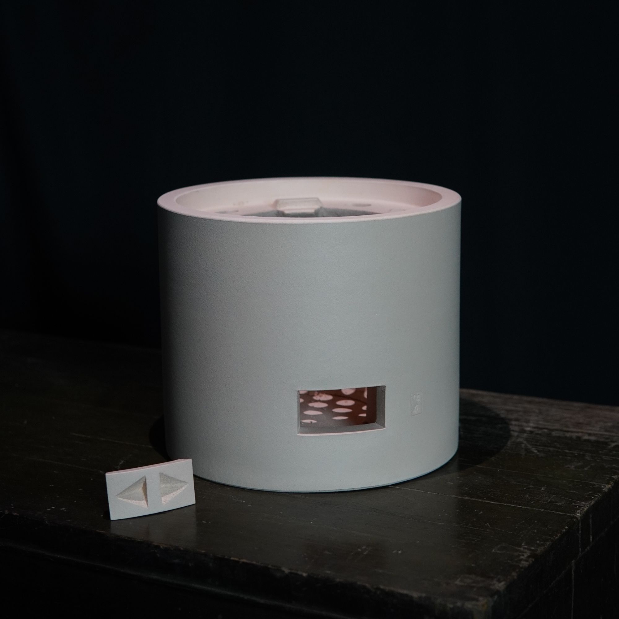 白泥手工双层钢琴师大炉炭炉高17直径20公分