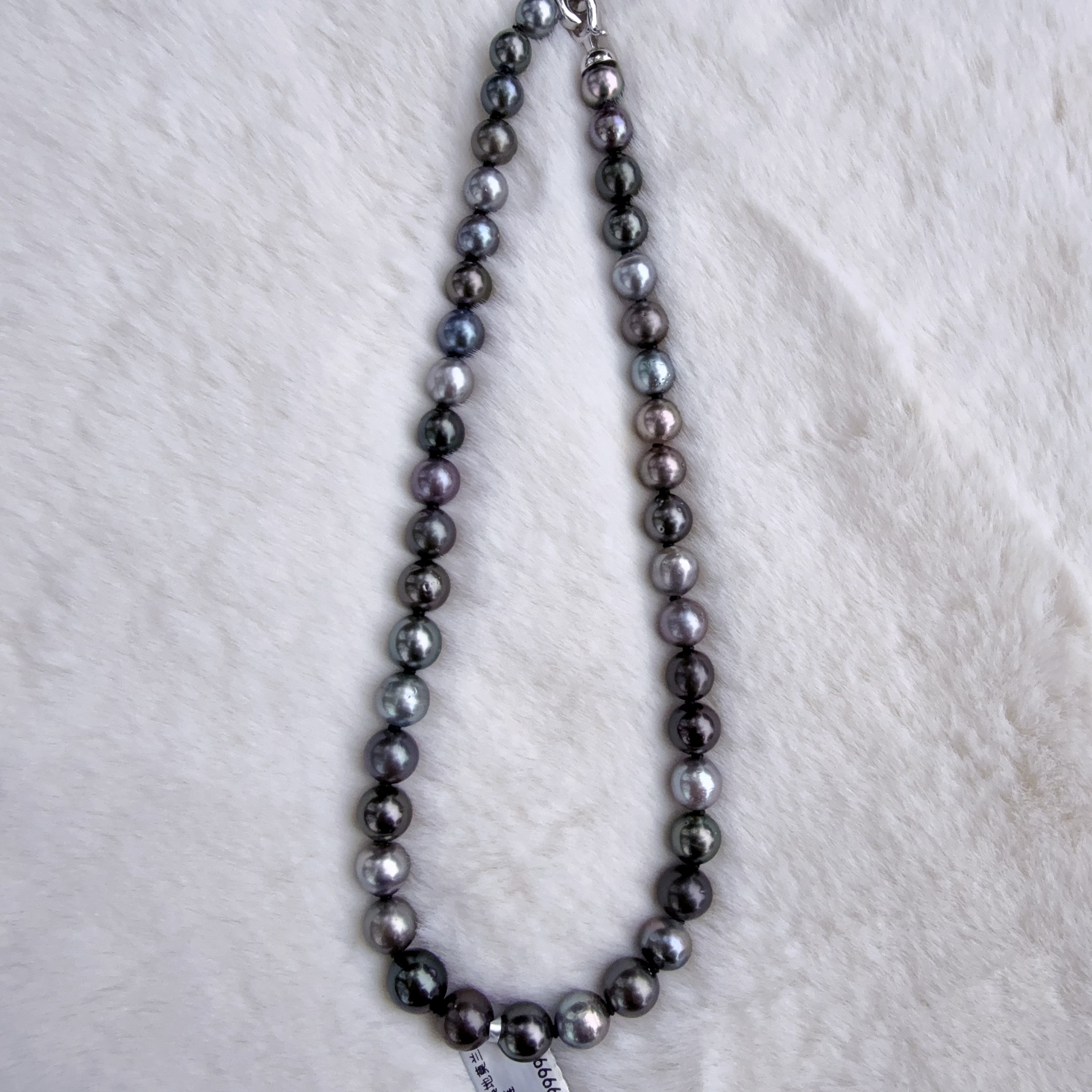 【船长甄选】S925银 大溪地莫兰迪珍珠项链 8-10mm