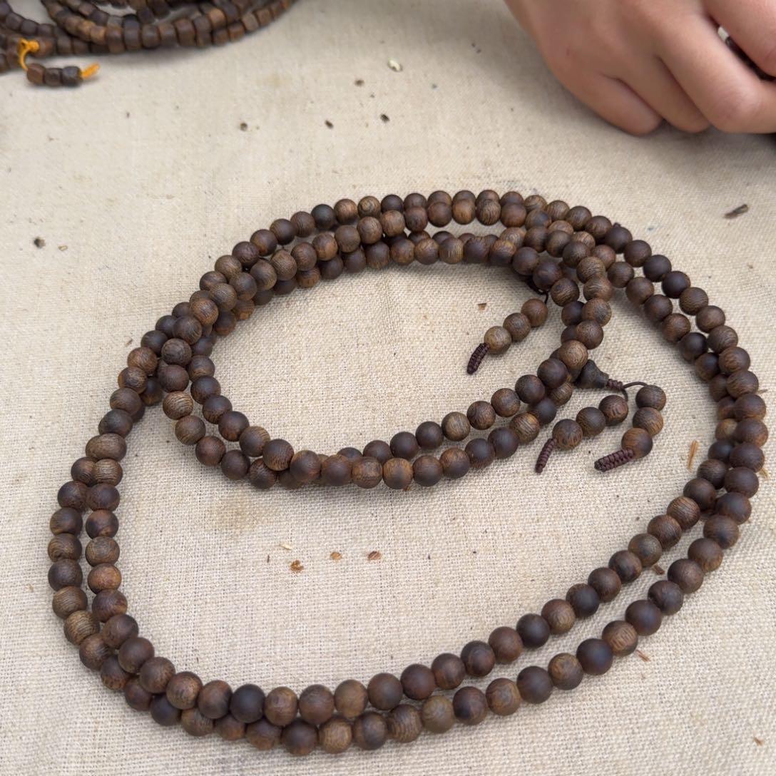 沉香手串绿奇楠沉香多圈约0.8-29多样性发一条