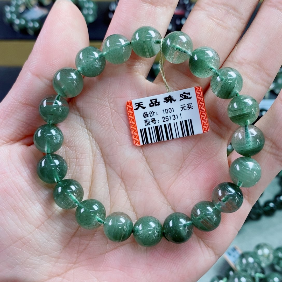 水晶手串未镶嵌f*绿幽灵251311